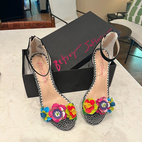 Betsy Johnson Flower Accented Sandal - Picture 1 of 7